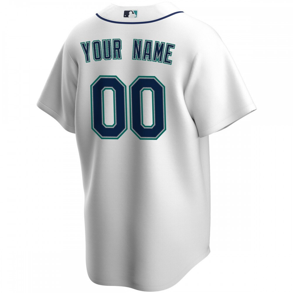 Seattle Mariners Home Replica Custom Jersey - White-Pro Kit Vault | Brand New 26/27 Sports Jerseys